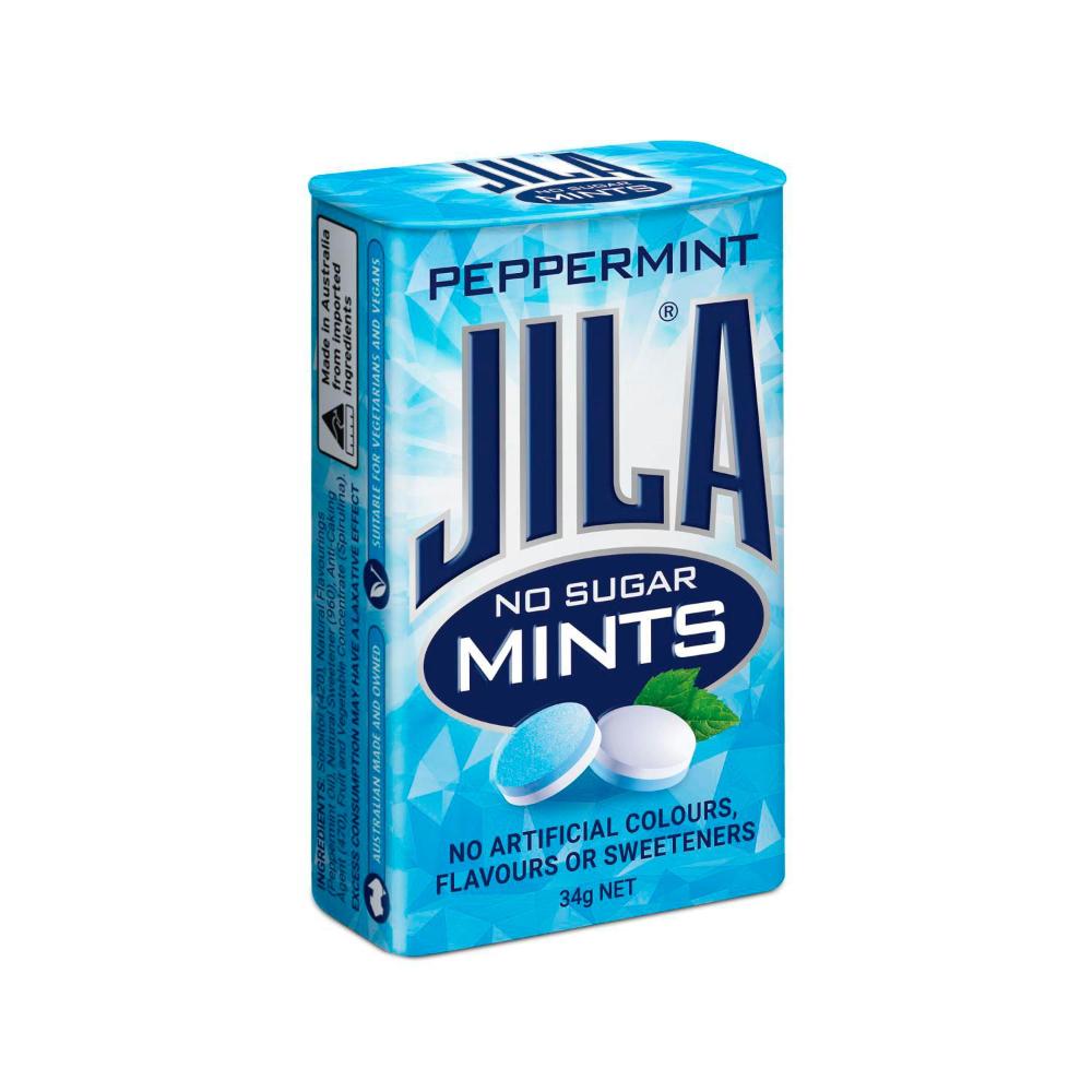 Jila Sugar Free Peppermint Mints - 34g