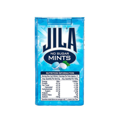 Jila Sugar Free Peppermint Mints - 34g