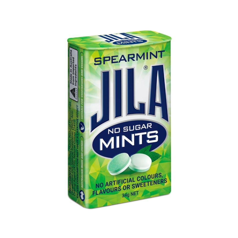 Jila Sugar Free Spearmint Mints - 34g
