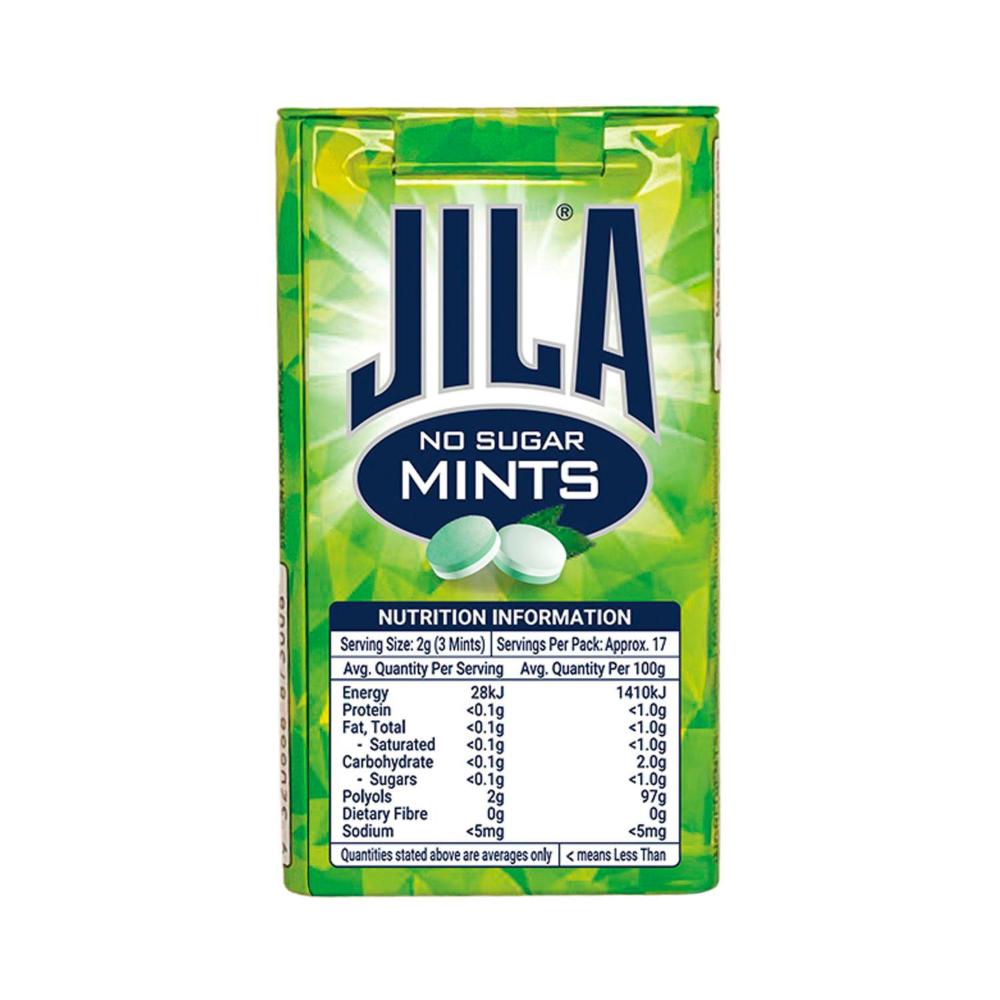 Jila Sugar Free Spearmint Mints - 34g