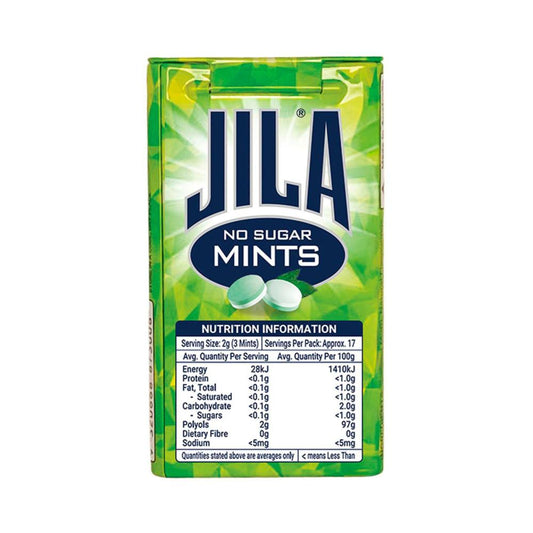 Jila Sugar Free Spearmint Mints - 34g