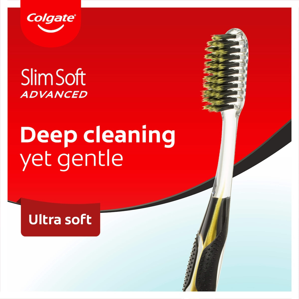 Colgate Slim Soft Advanced Charcoal Toothbrush Ultra Soft Each