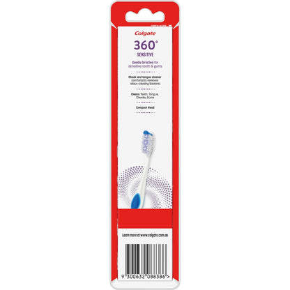 Colgate Toothbrush 360 Sensitive Extra Soft 2 Pack