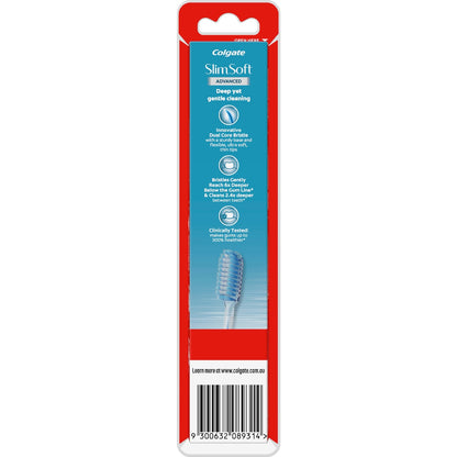 Colgate Slim Soft Advanced Toothbrush Ultra Soft Value 2 Pack