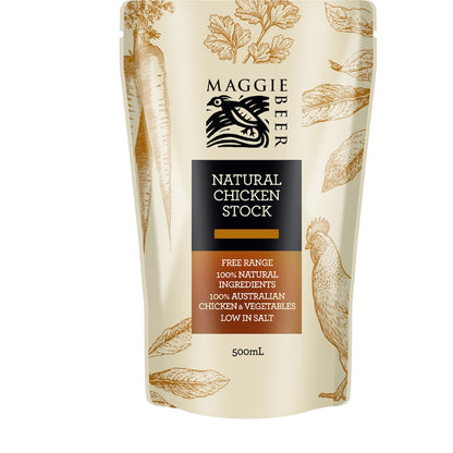 Maggie Beer Natural Chicken Stock Free Range 500ml
