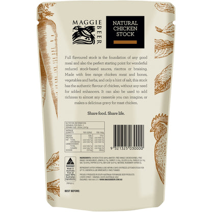 Maggie Beer Natural Chicken Stock Free Range 500ml