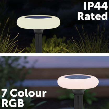 Click Solar RGB Stake Light - 135 x 210mm - Black