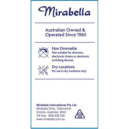 Mirabella Led Round Filament Ses 2w 250lm Warm White 1 Pack