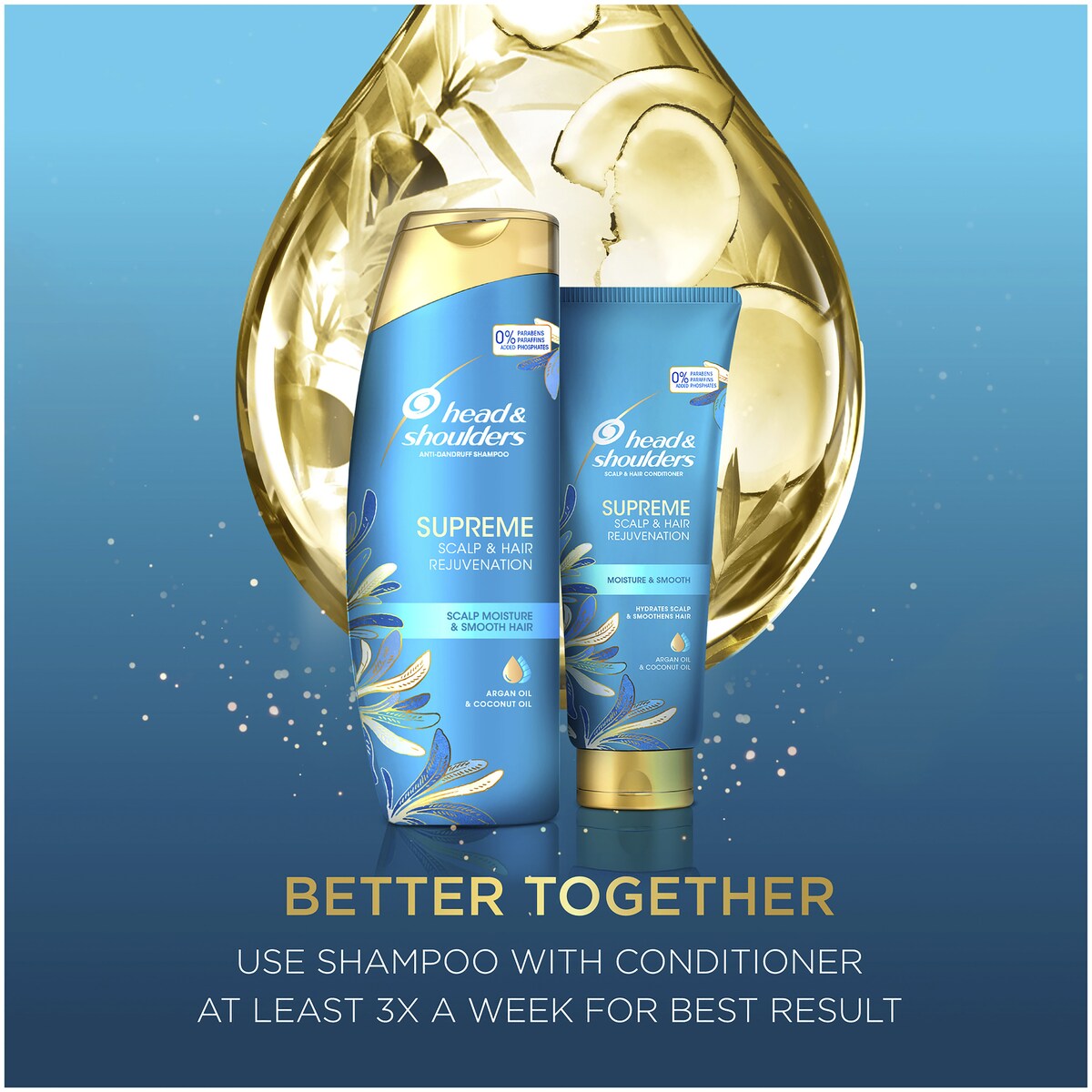 Head & Shoulders Supreme Moisture Anti Dandruff Shampoo 400ml