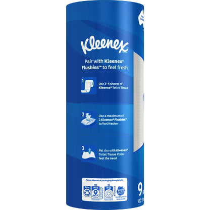 Kleenex Complete Clean Toilet Paper Toilet Tissue 9 Pack