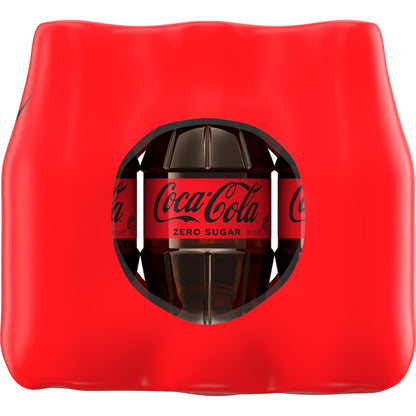 Coca-cola Zero Sugar Soft Drink Mini Bottles 300ml X 12 Pack