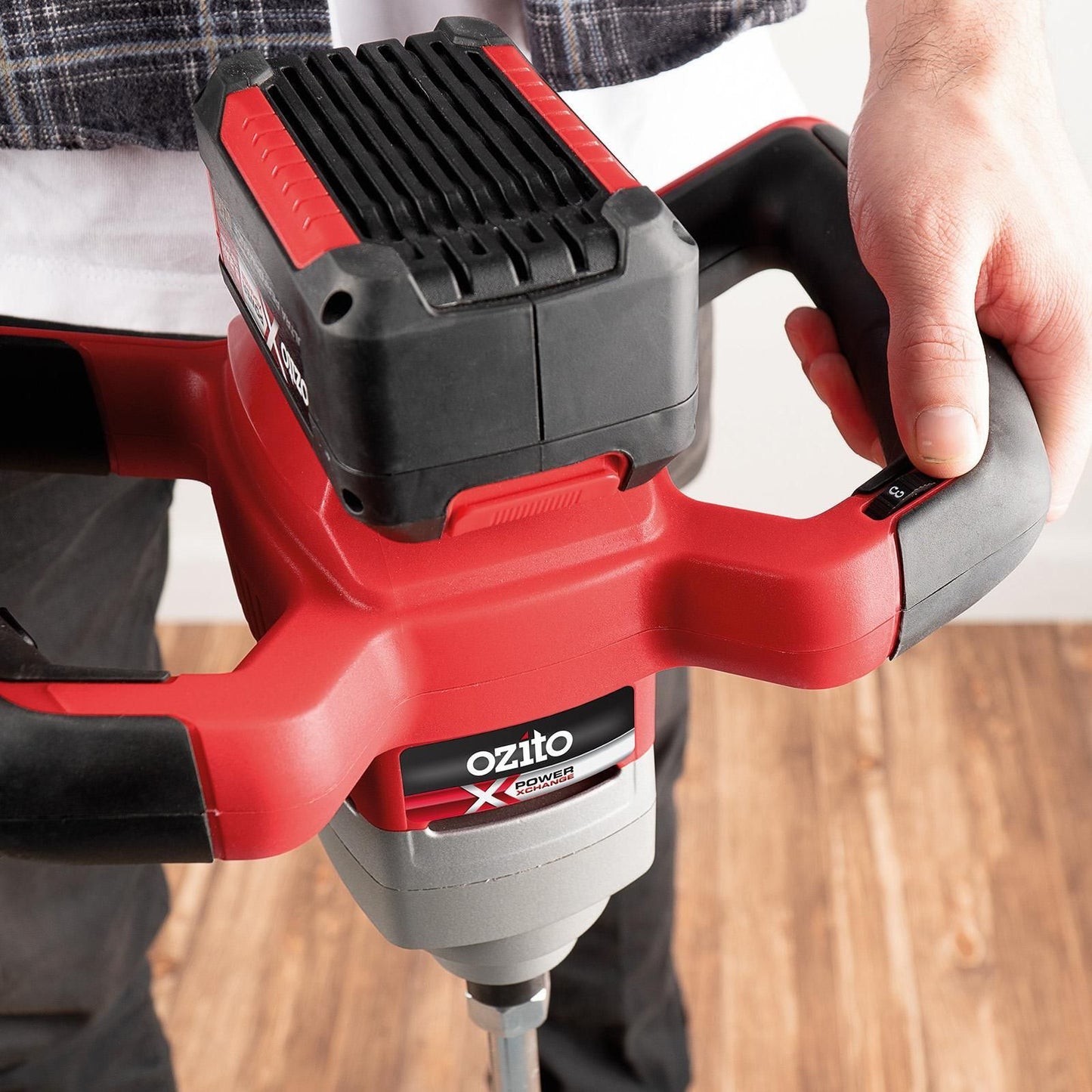 Ozito Cordless Multi Mixer - PXMMS 120 - 325 x 220 x 290mm