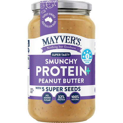 Mayvers Smunchy Protein Plus 5 Seeds Peanut Butter 375g