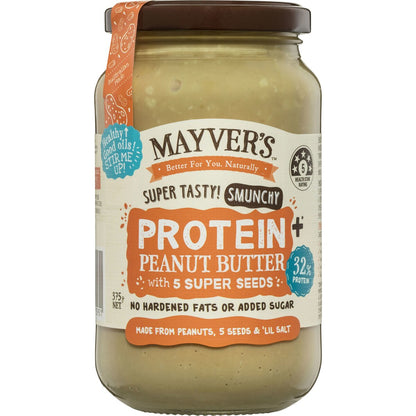 Mayvers Smunchy Protein Plus 5 Seeds Peanut Butter 375g