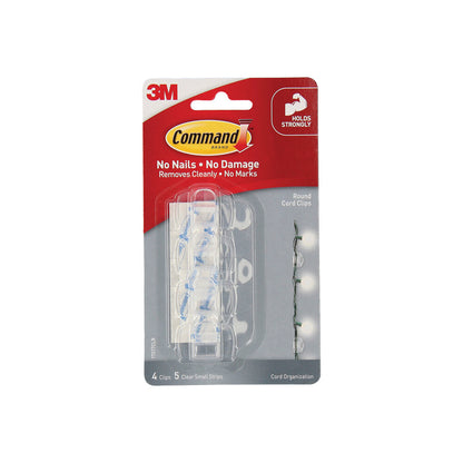 3M Command Adhesive Cord Clips - 4 pack