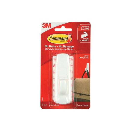 3M Command Adhesive Hook Large - 1 each