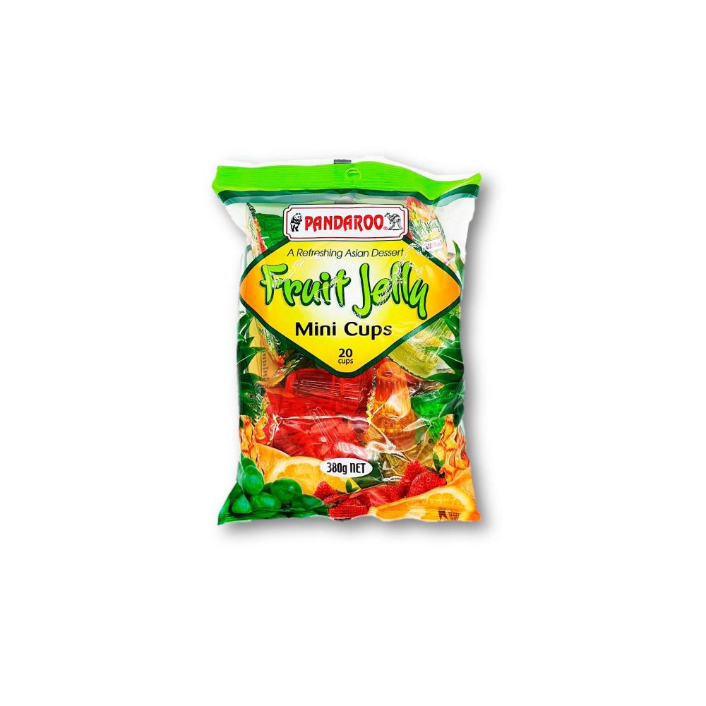Pandaroo Fruit Jelly Mini Cups 20 Pack - 380g