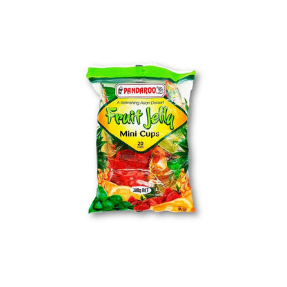 Pandaroo Fruit Jelly Mini Cups 20 Pack - 380g