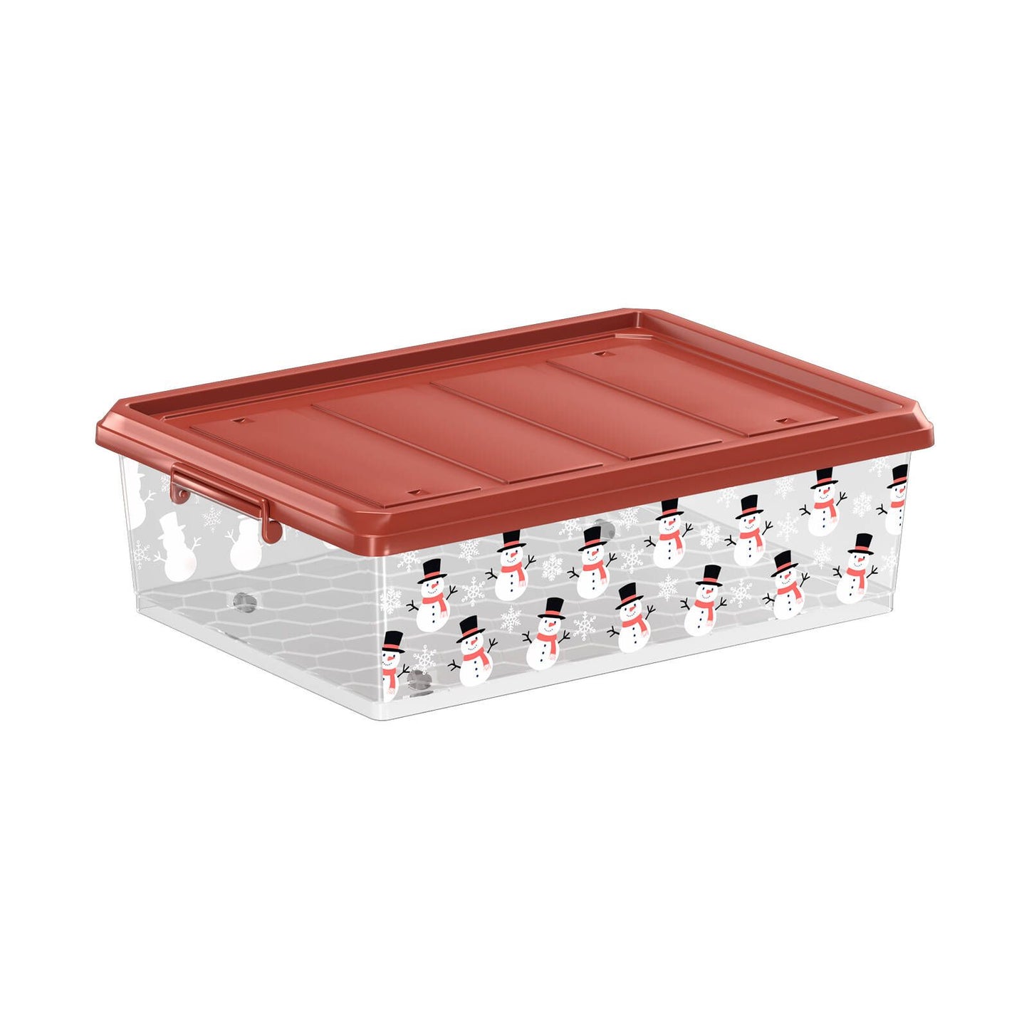 Flexi Storage Living Snowman Christmas Storage Box with Lid - 615mm