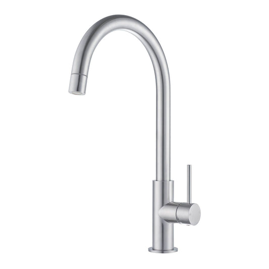 Mondella Resonance Side Lever Sink Mixer - 25mm - Stainless Steel