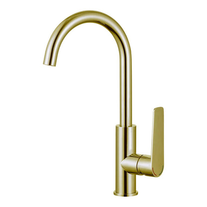 Evekare Extended Lever Sink Mixer - 35mm - Brushed Brass