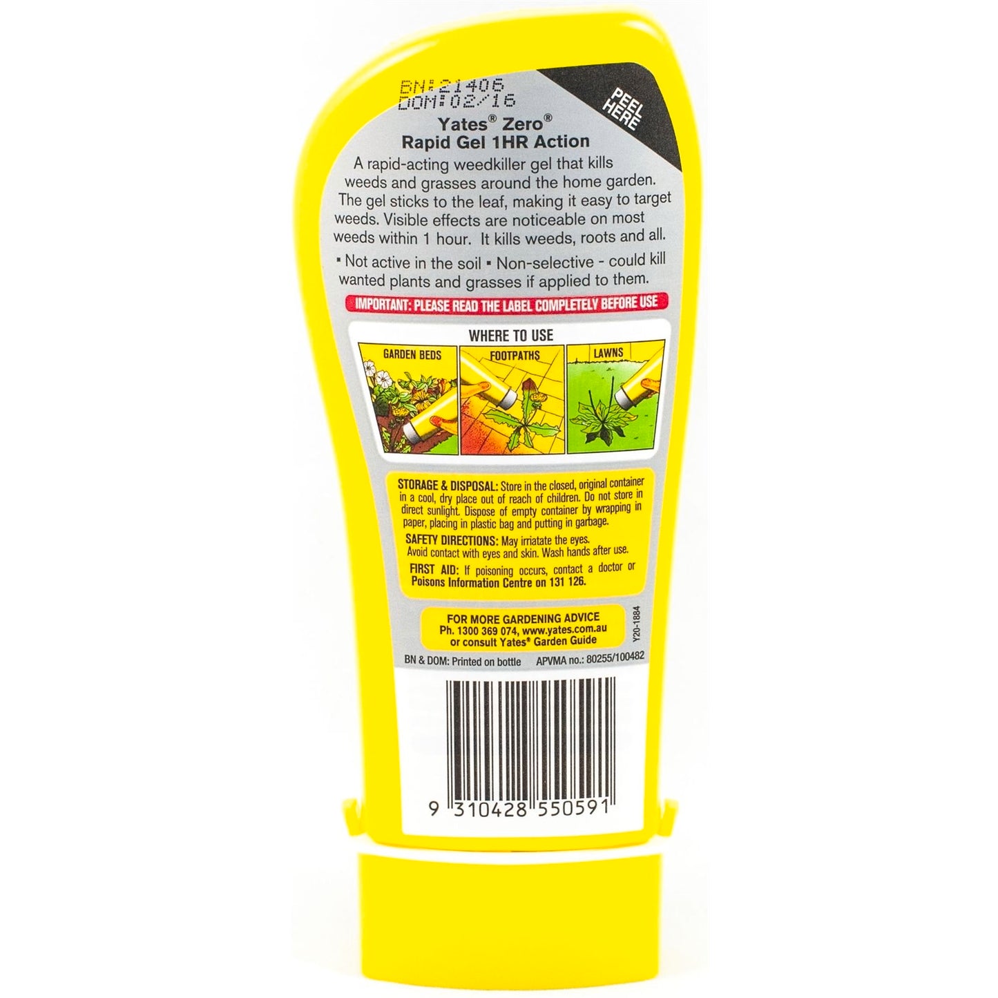 Yates Zero Rapid Gel - 200ml