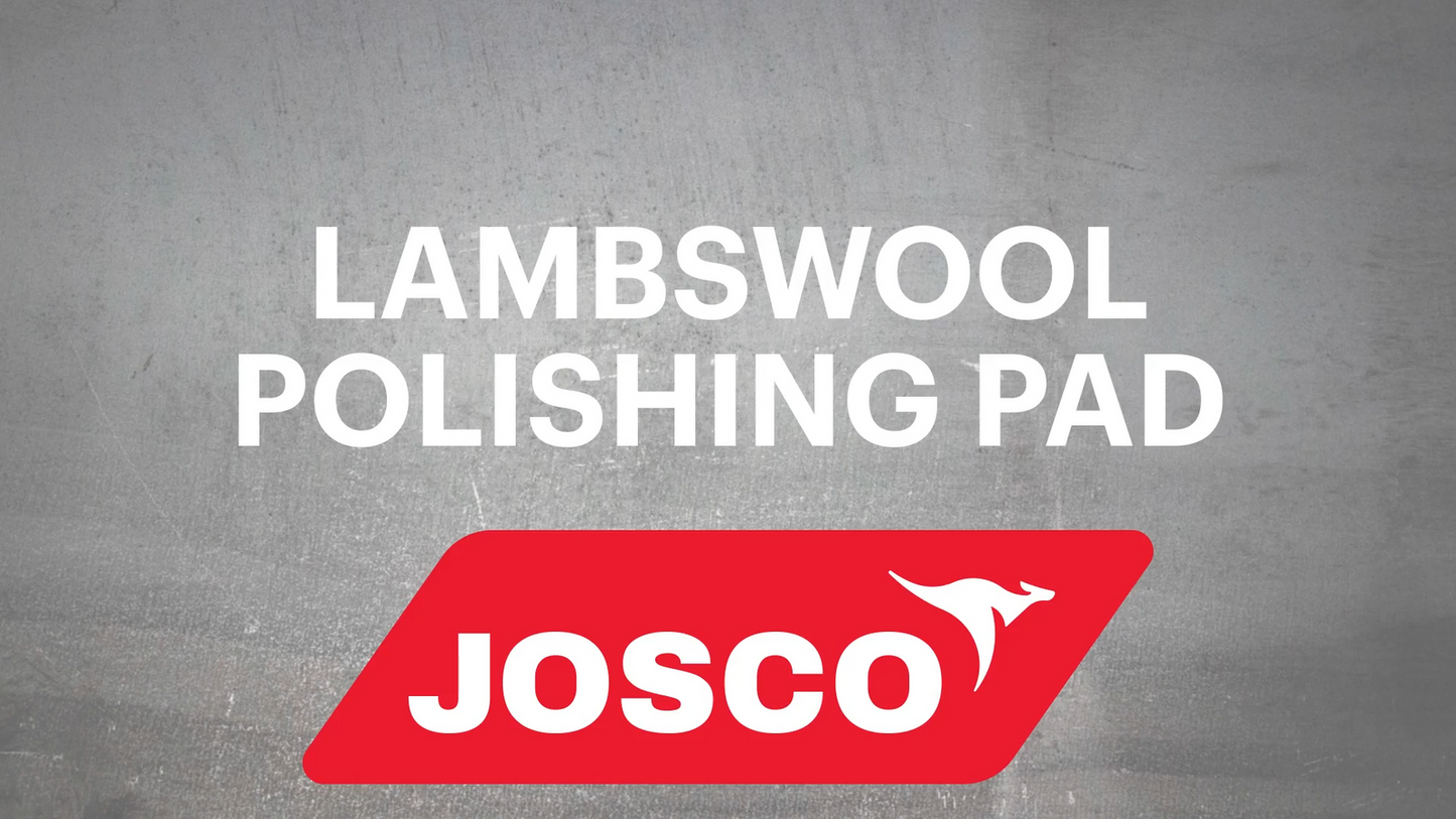 Josco Hook and Loop Lambswool Bonnet Polishing Pad - 125mm