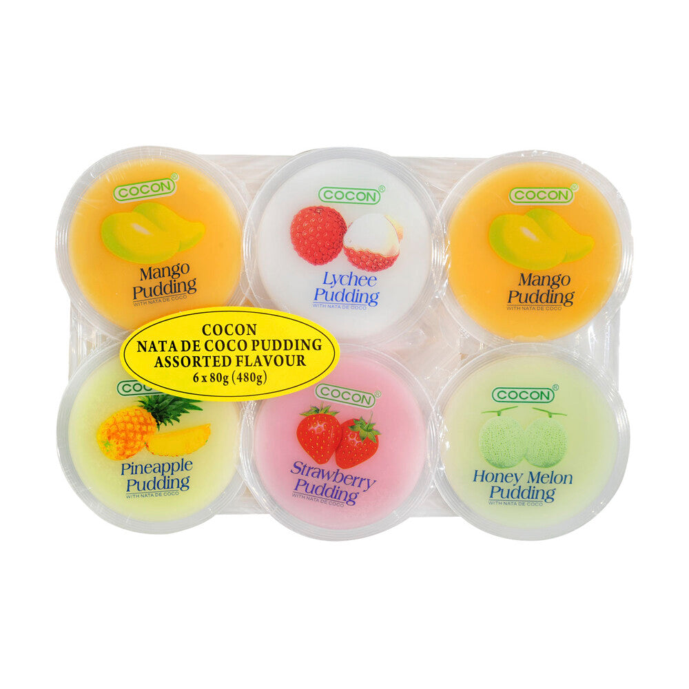 Cocon Assorted Pudding 6 Pieces - 480g