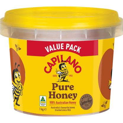 Capilano 100% Pure Australian Honey Pail 1kg