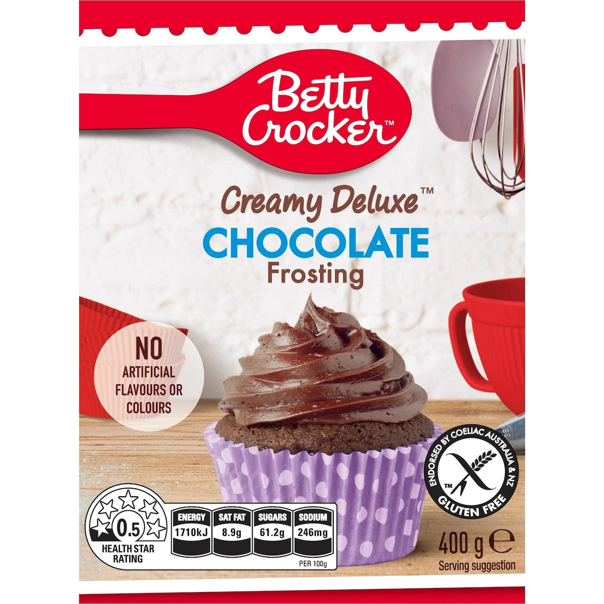 Betty Crocker Creamy Deluxe Chocolate Frosting 400g