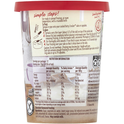 Betty Crocker Creamy Deluxe Chocolate Frosting 400g