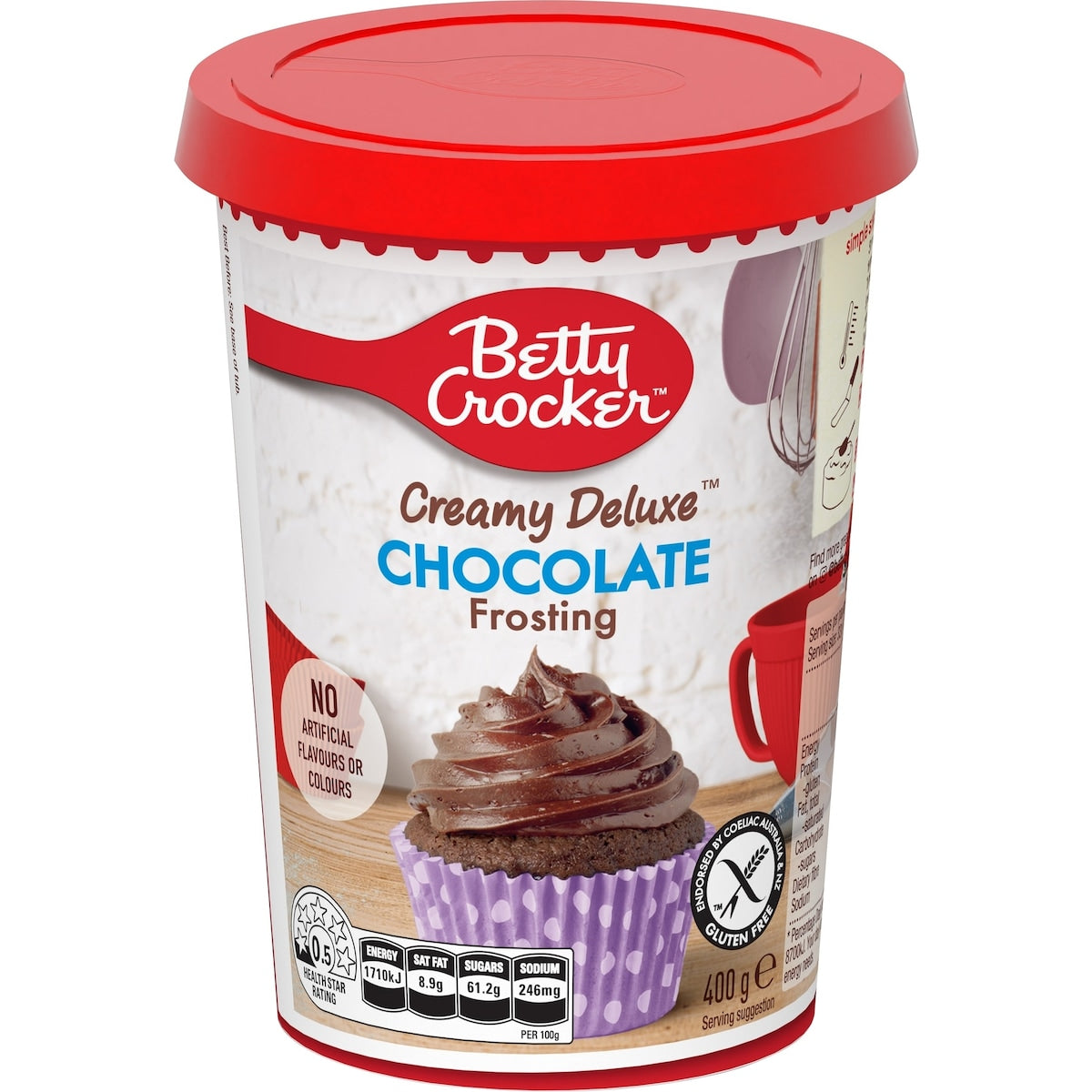 Betty Crocker Creamy Deluxe Chocolate Frosting 400g