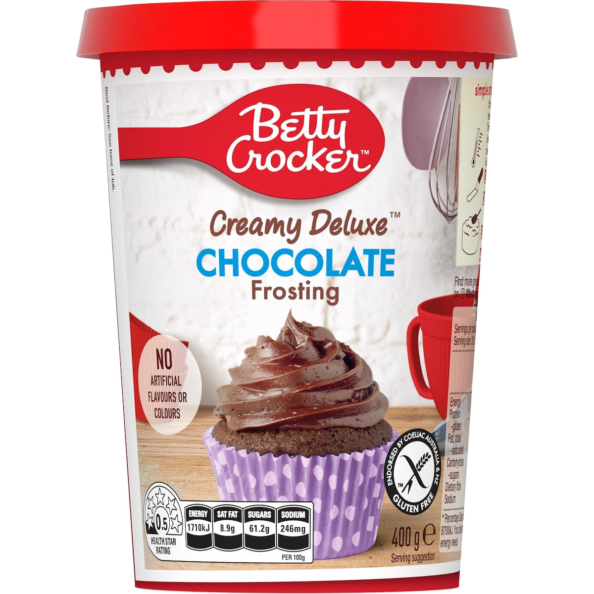 Betty Crocker Creamy Deluxe Chocolate Frosting 400g