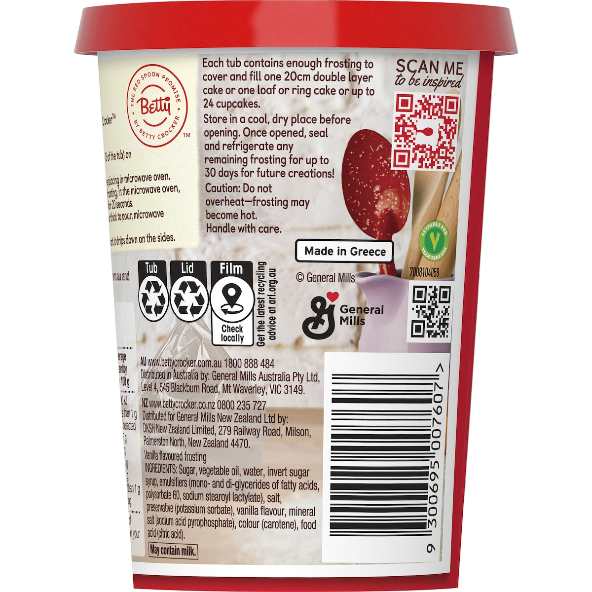 Betty Crocker Vanilla Frosting 400g