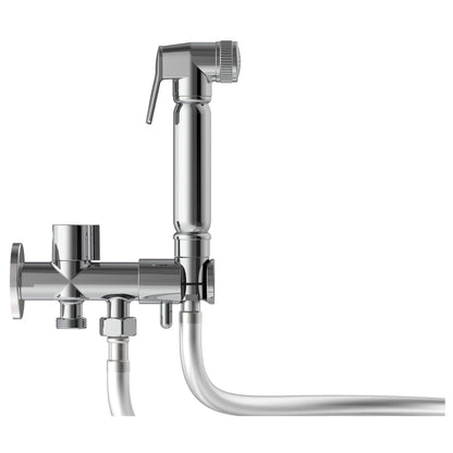 Evekare Chrome Bidet Spray Kit with Diverter Holder - 1.2m
