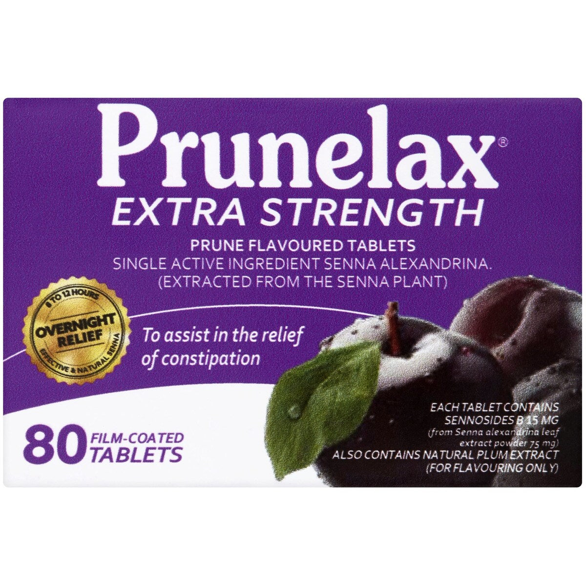 Prunelax Extra Strength Tablets 80 Pack