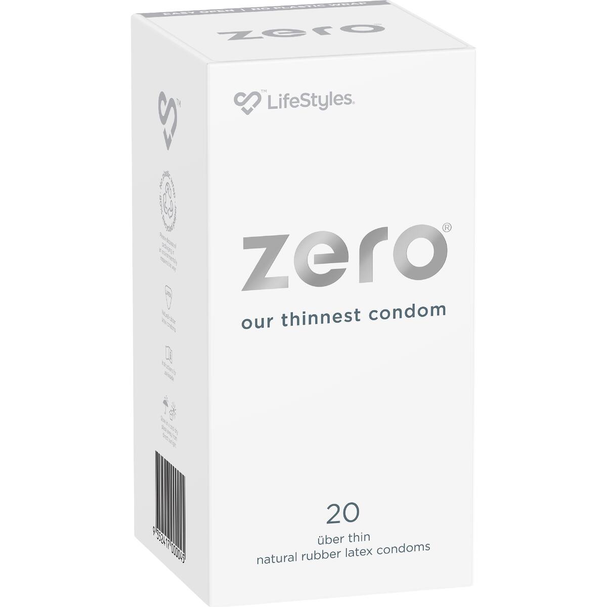 Lifestyles Zero Uber Thin Condoms 20 Pack