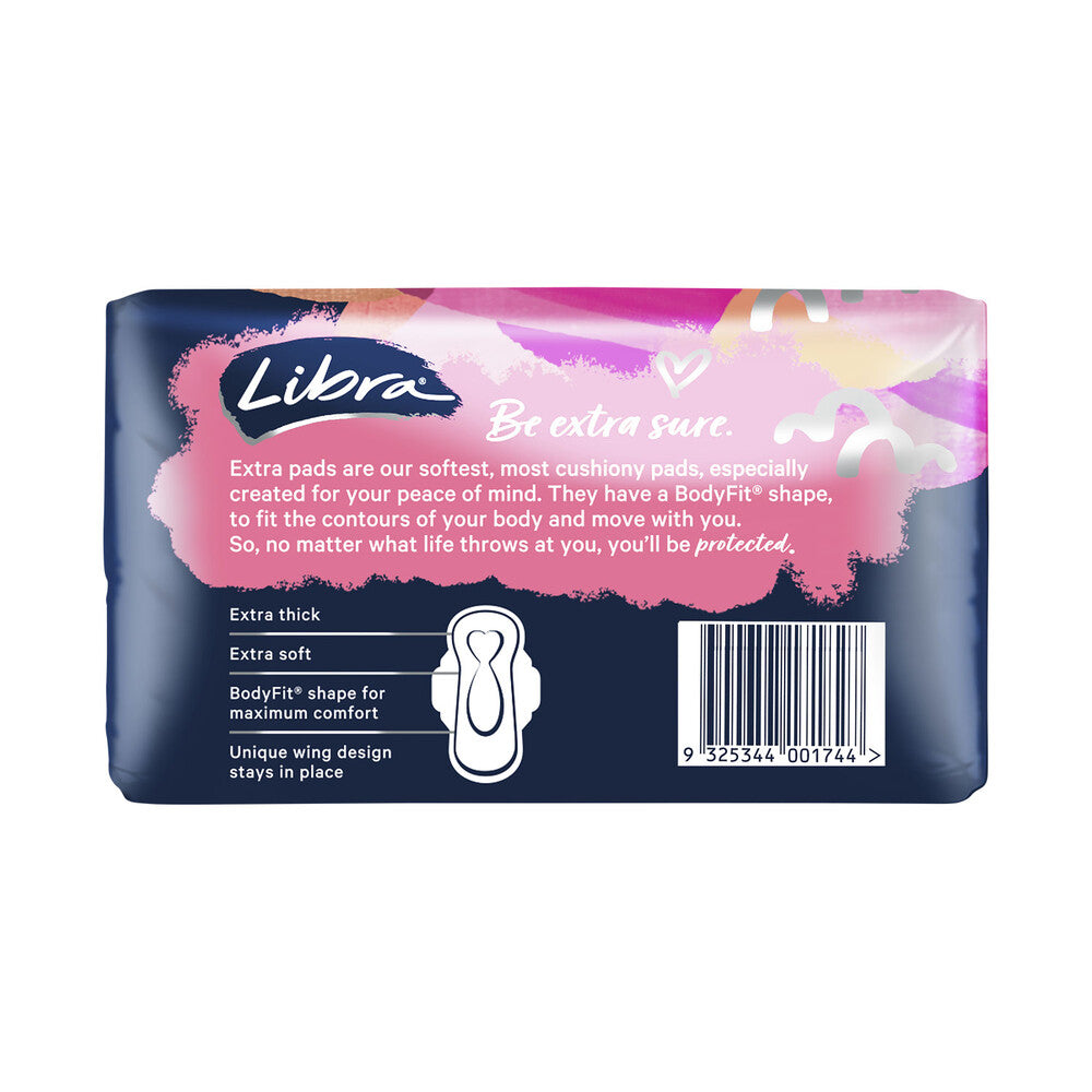 Libra Extra Super With Wings Pads - 12 pack