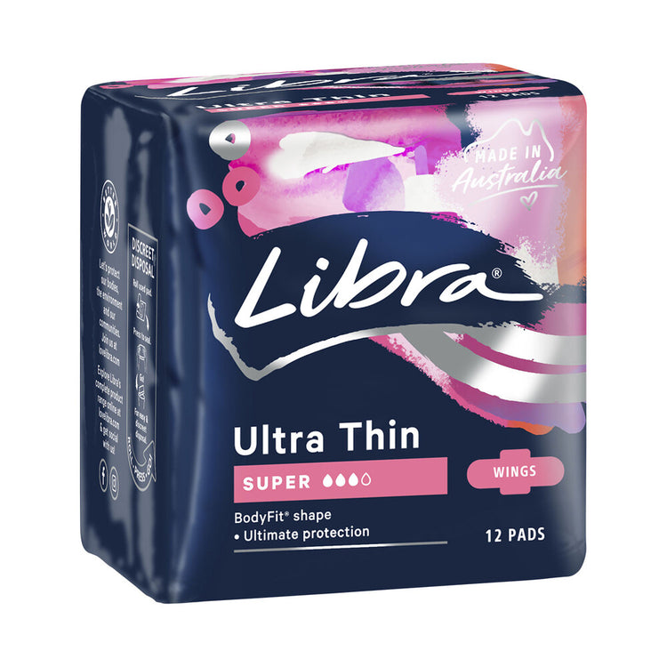 Libra Pads Ultra Thin Super Wing - 12 pack