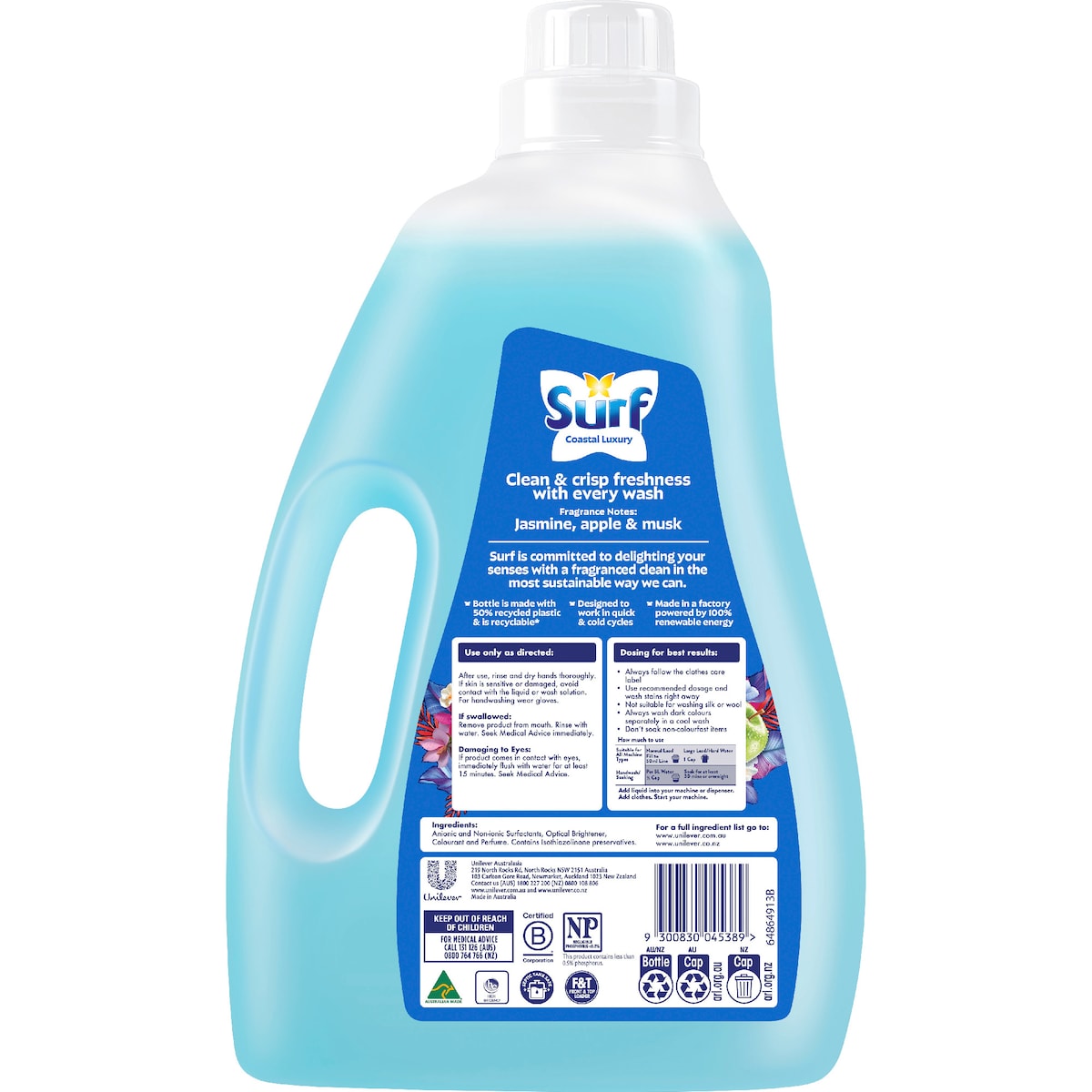 Surf Laundry Liquid Detergent Coastal Luxury 2l