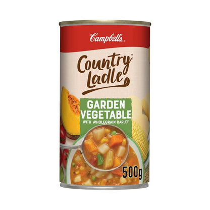 Campbell's Country Ladle Soup Can Garden Vegetable With Wholegrain Barley - 500g
