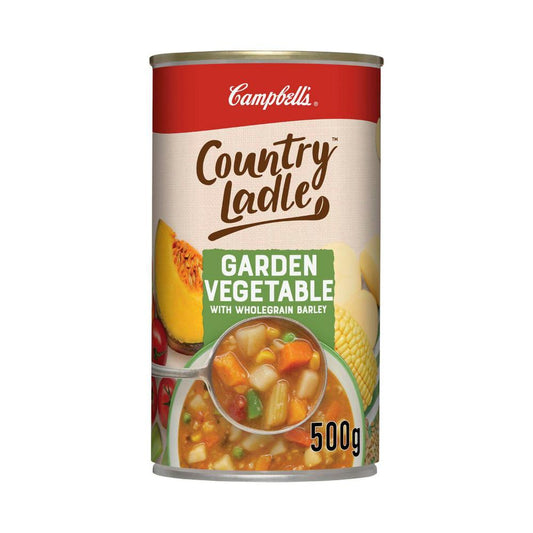 Campbell's Country Ladle Soup Can Garden Vegetable With Wholegrain Barley - 500g