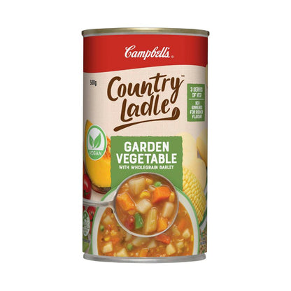 Campbell's Country Ladle Soup Can Garden Vegetable With Wholegrain Barley - 500g