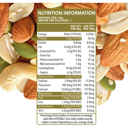 Go Natural Savoury Bars Almond Cashews 45g