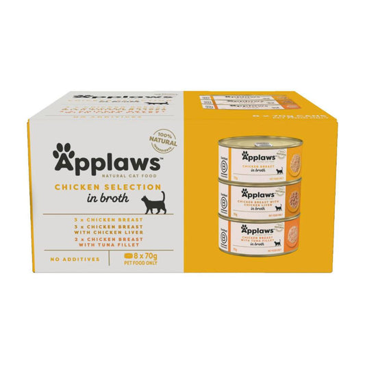 Applaws Tin Cat Food Chicken Selection Multipack 8x70g - 8 pack