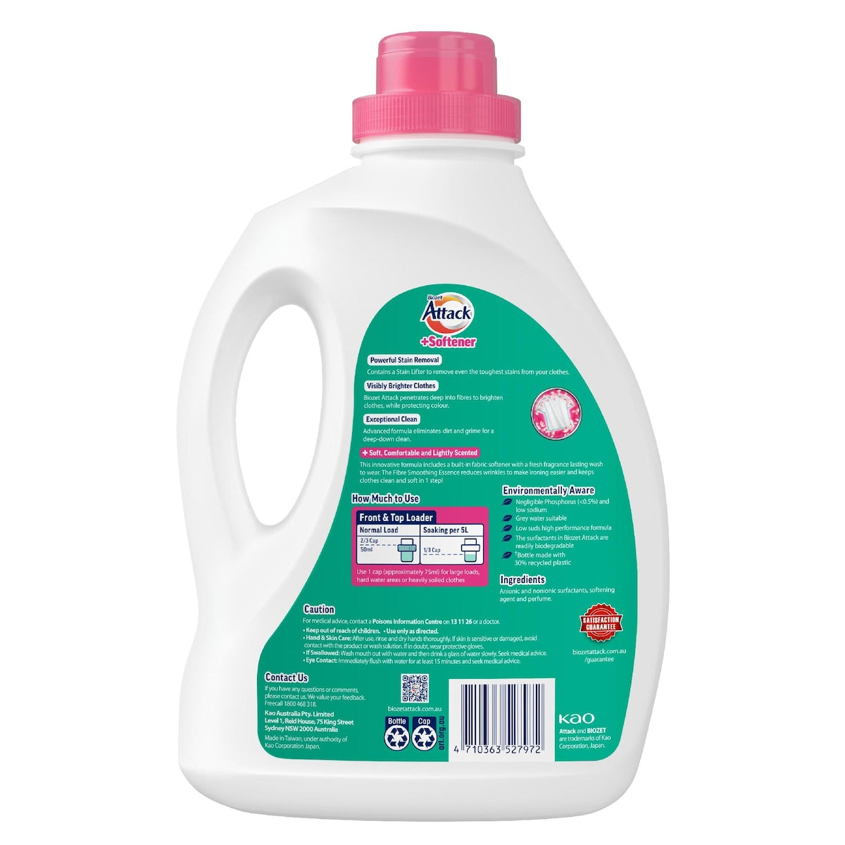 Biozet Attack Attack Liquid With Softener 2l