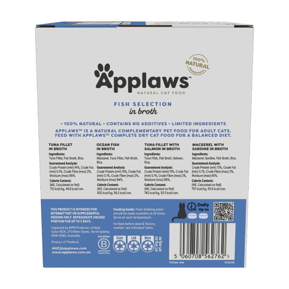 Applaws Tin Multipack Cat Food Fish Selection 20x70g - 20 pack