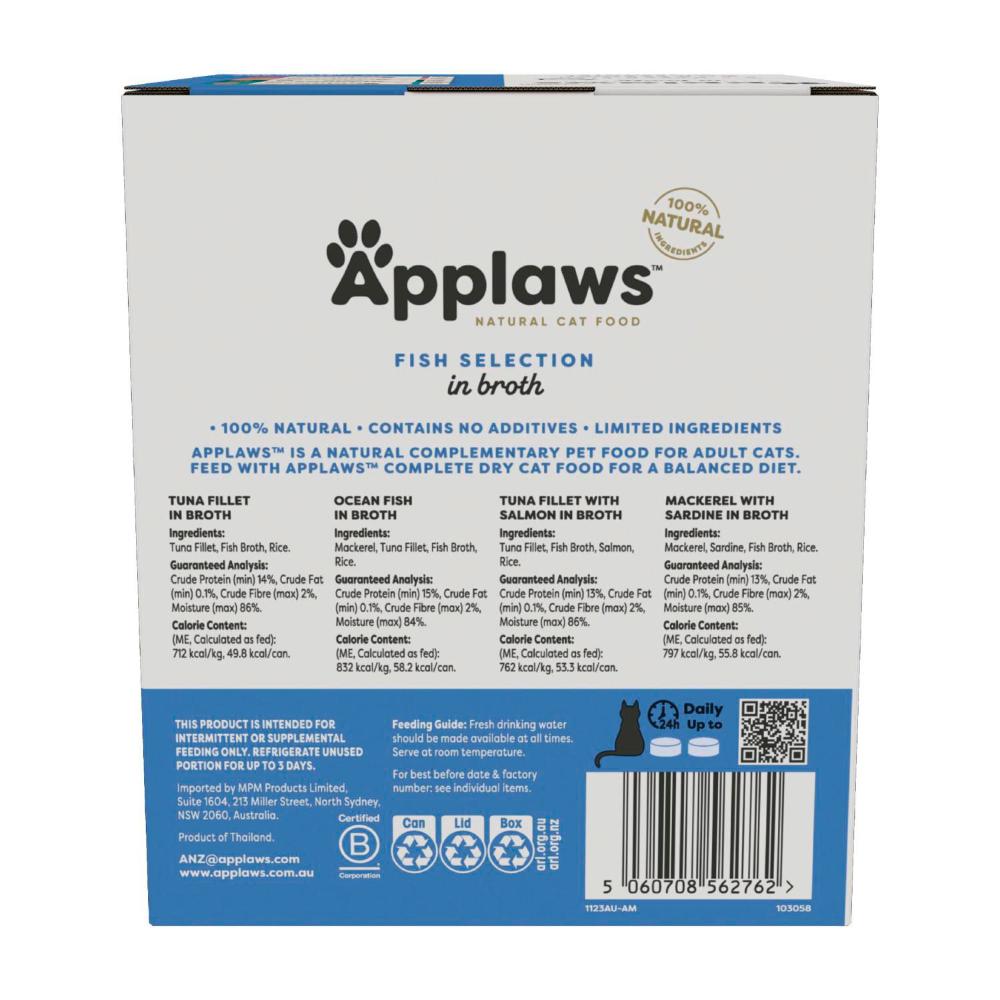 Applaws Tin Multipack Cat Food Fish Selection 20x70g - 20 pack