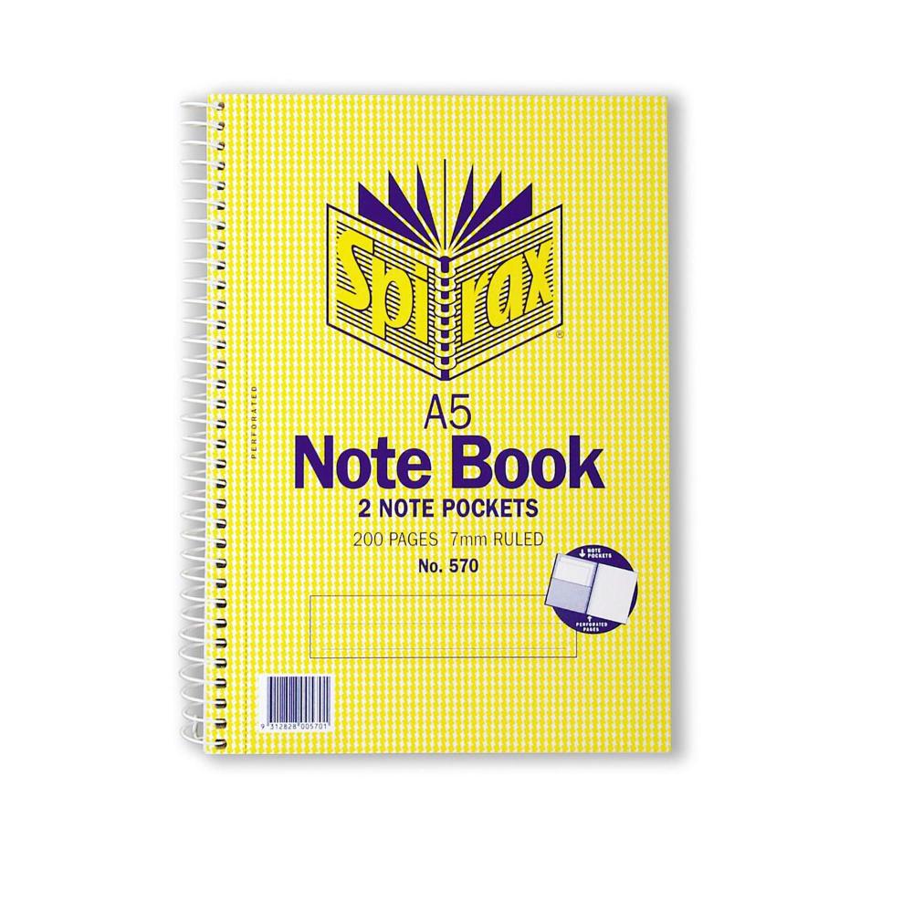 Spirax 570 Notebook A5 200 Page - 1 Each
