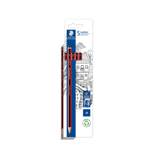 Staedtler Traditional 2b Graphite Pencils - 5 Pack